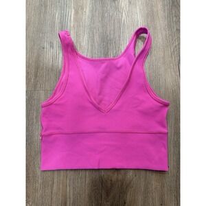 lululemon athletica Pink Ribbed V-Neck Tank